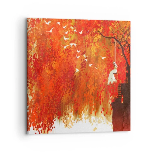 Obraz na plátne - Poletí s nimi? - 70x70 cm