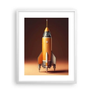 Plagát v bielom ráme - Začína to snom - 40x50 cm