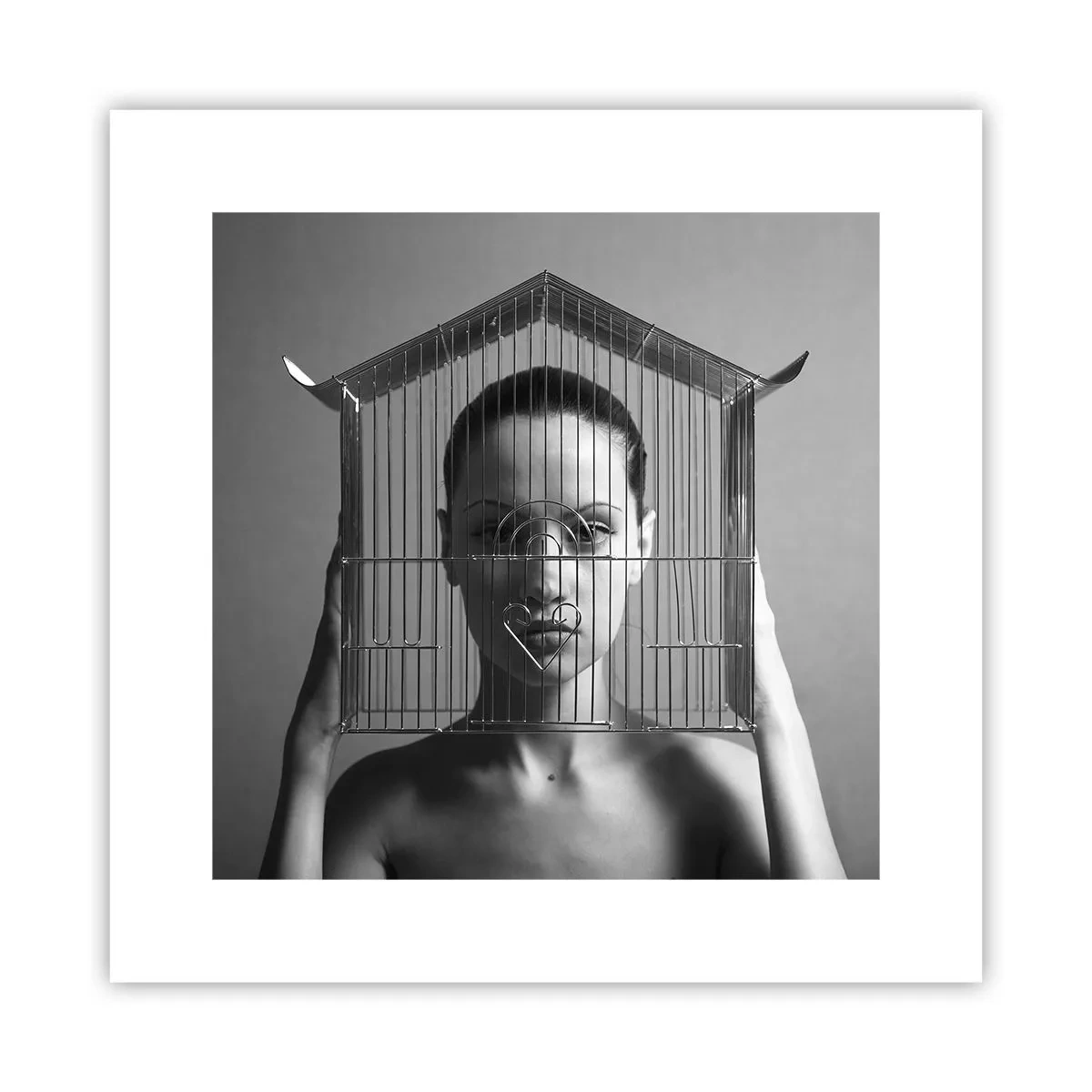 Plagát - Tak trochu surrealistický portrét - 30x30 cm