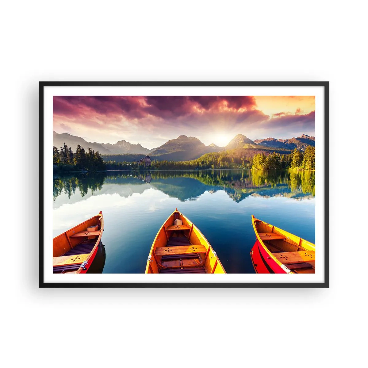 Plagát v čiernom ráme - Nič proti prírode - 100x70 cm