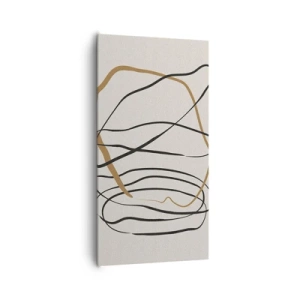 Obraz na plátne - Kompozícia – tanec v slučke - 65x120 cm