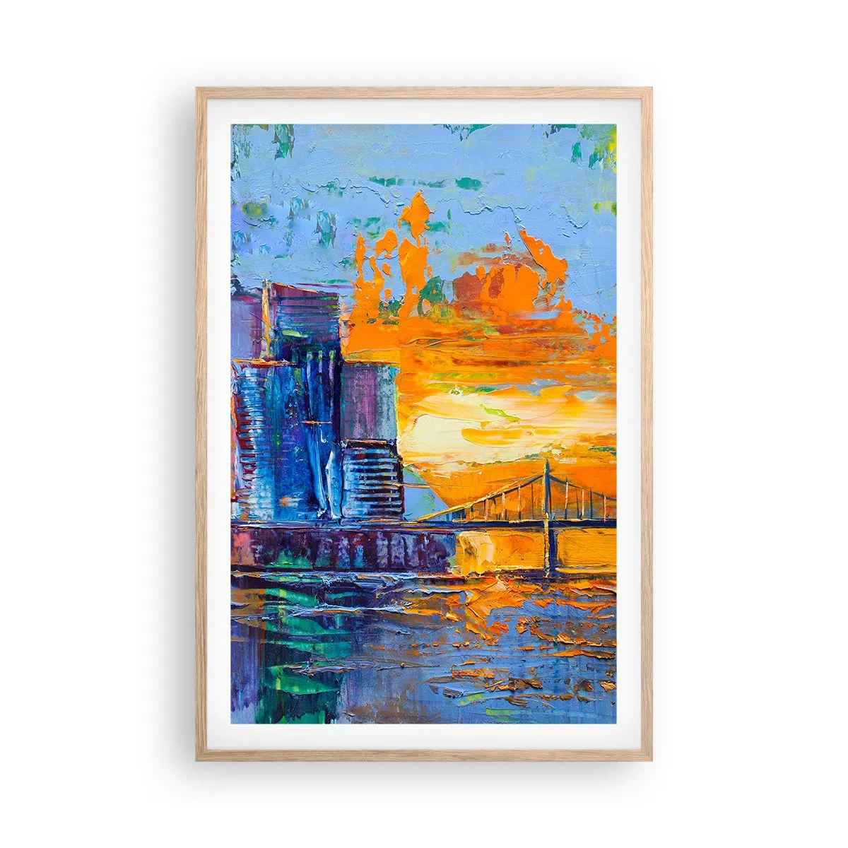 Plagát v ráme zo svetlého duba - Kultúra a príroda - 61x91 cm