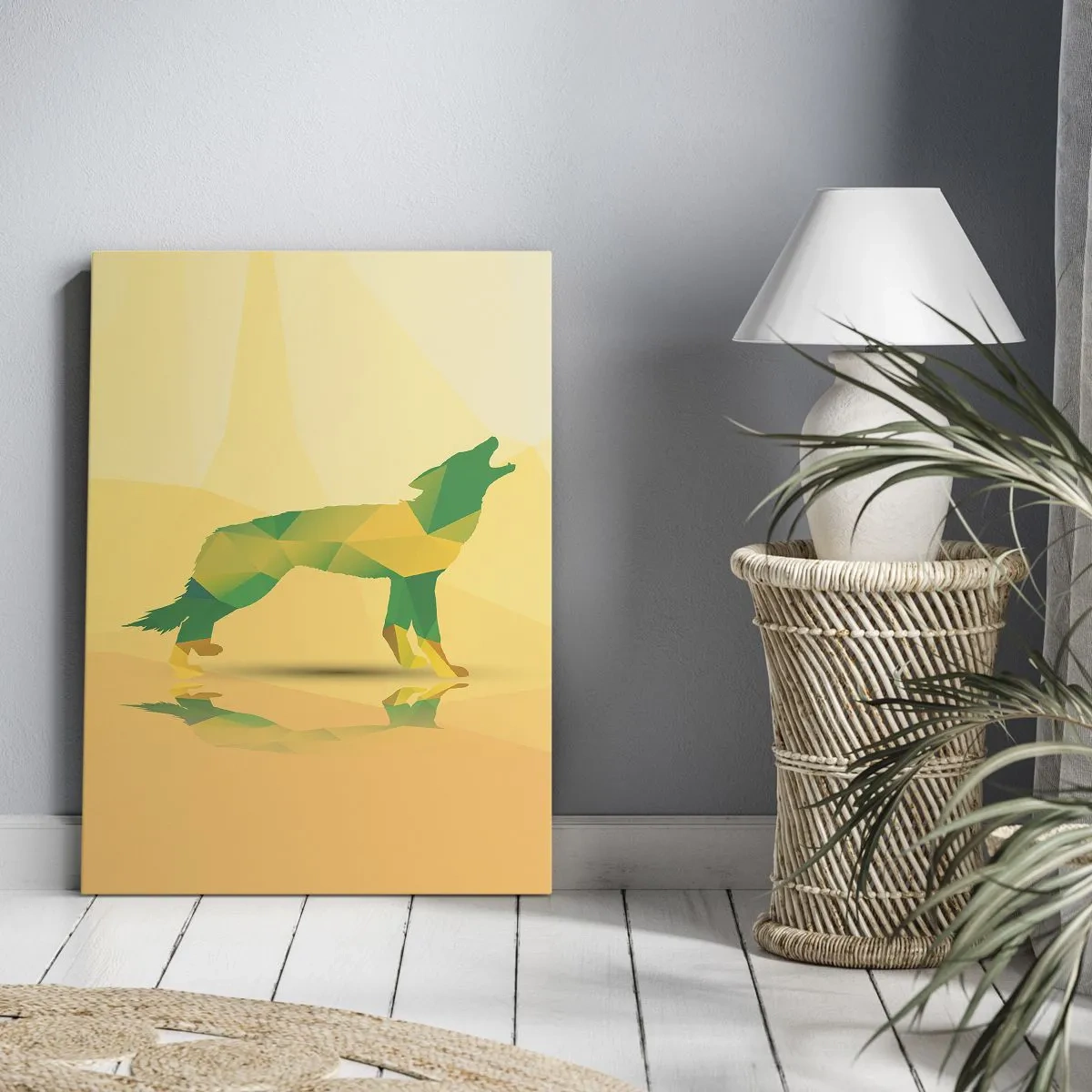 Obraz na plátne - Samotný vlk - 50x70 cm