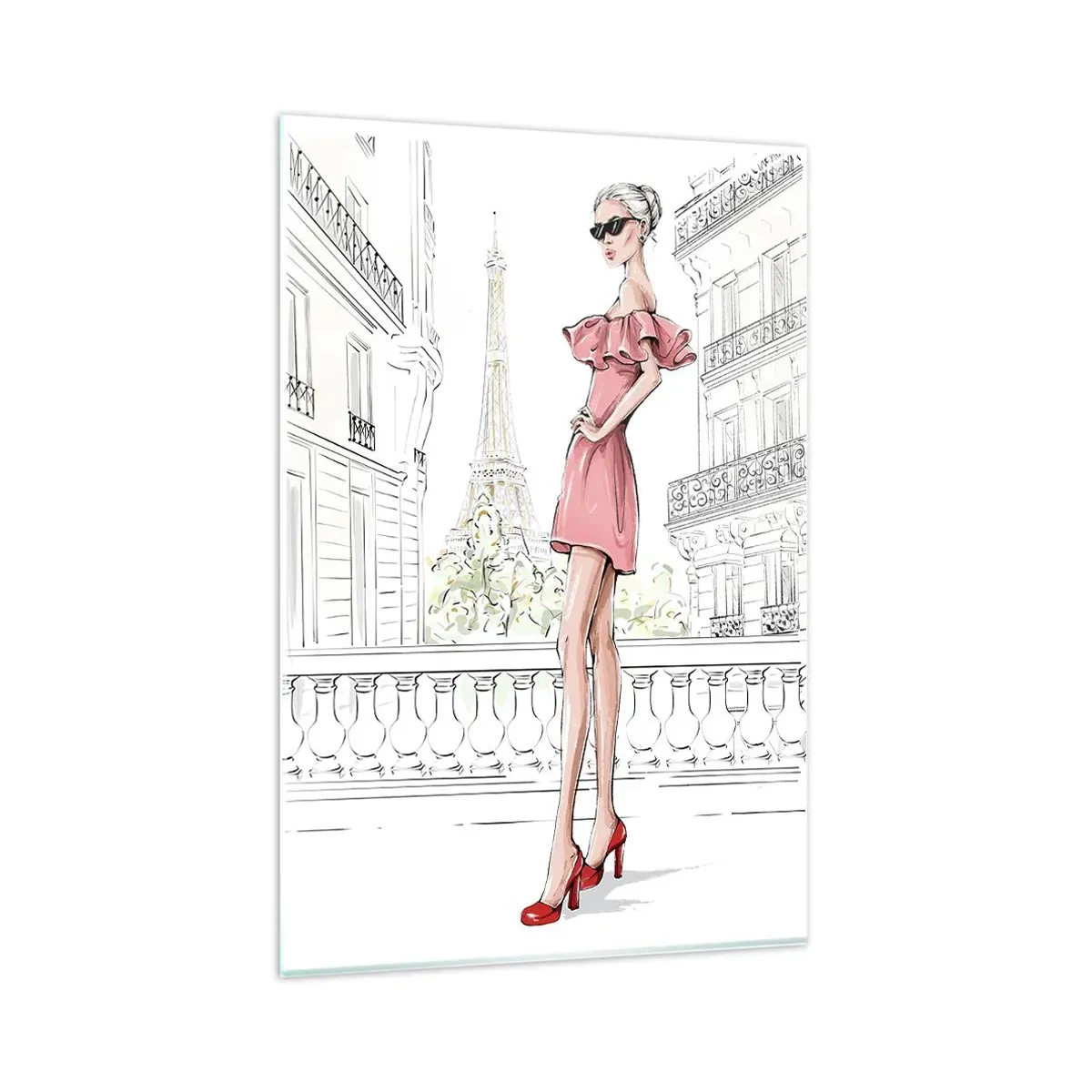 Obraz na skle - Umenie módy - 80x120 cm