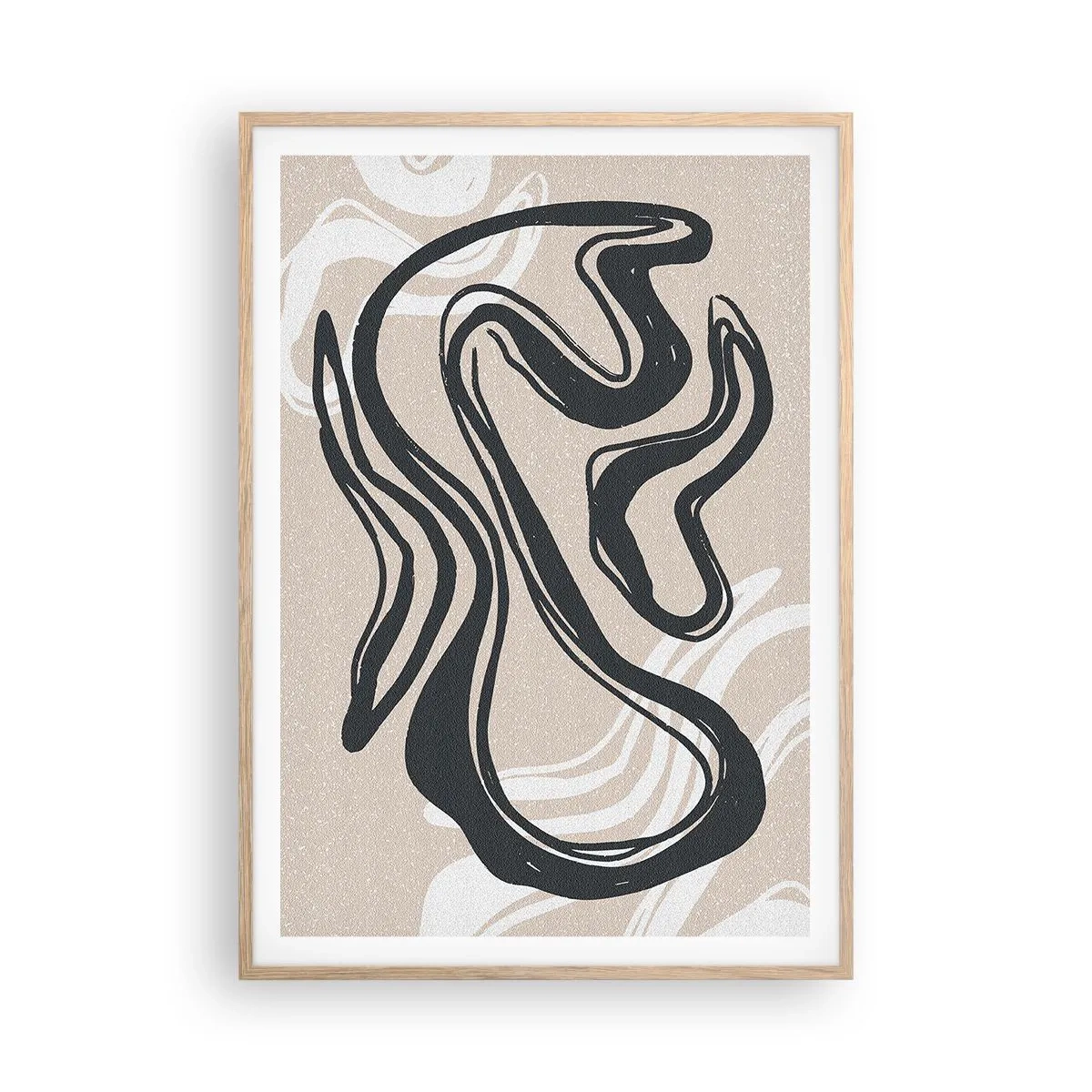 Plagát v ráme zo svetlého duba - Znásobená expresia - 70x100 cm