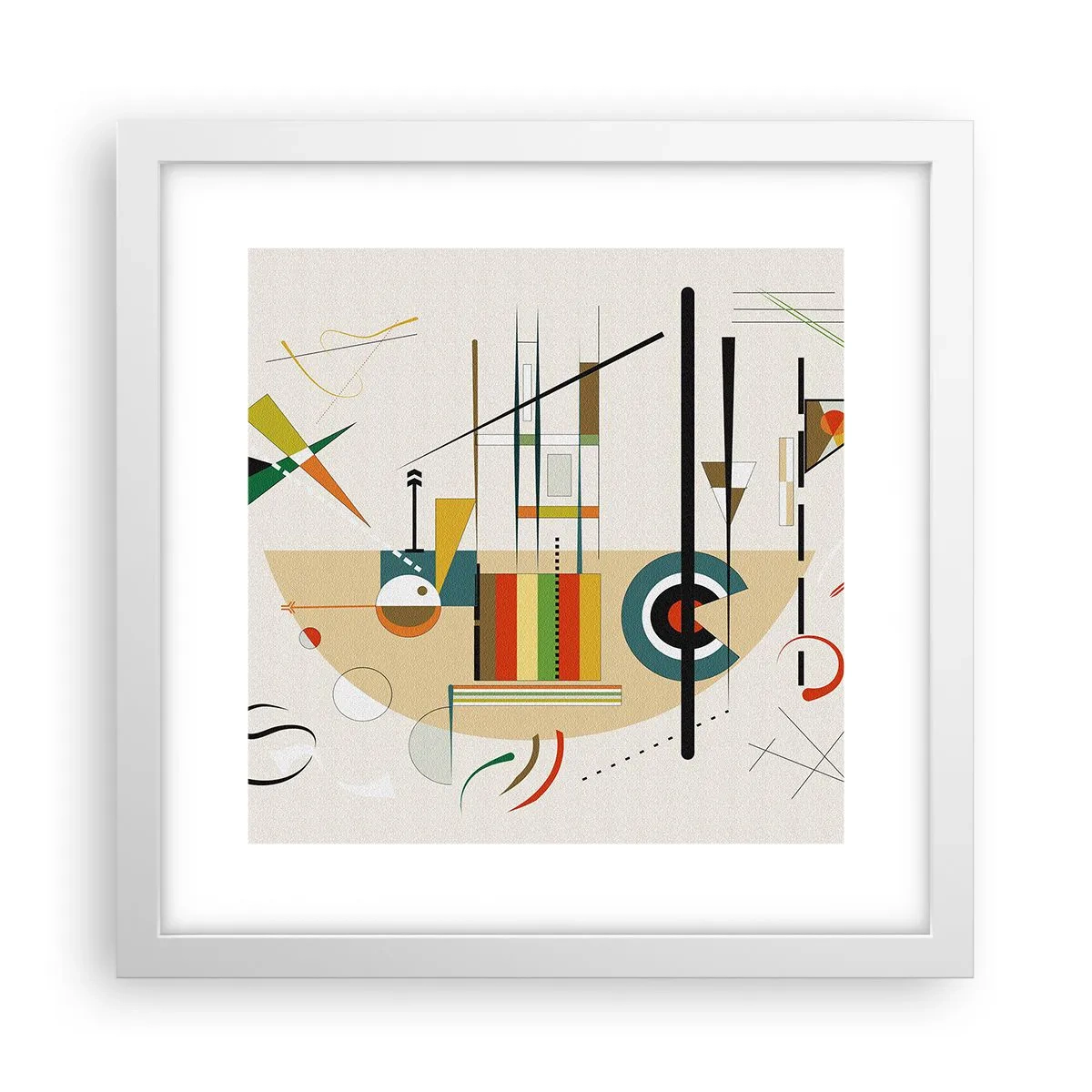 Plagát v bielom ráme - A svet sa smeje - 30x30 cm