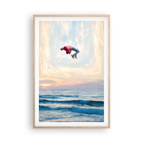 Plagát v ráme zo svetlého duba - Do inej dimenzie - 61x91 cm