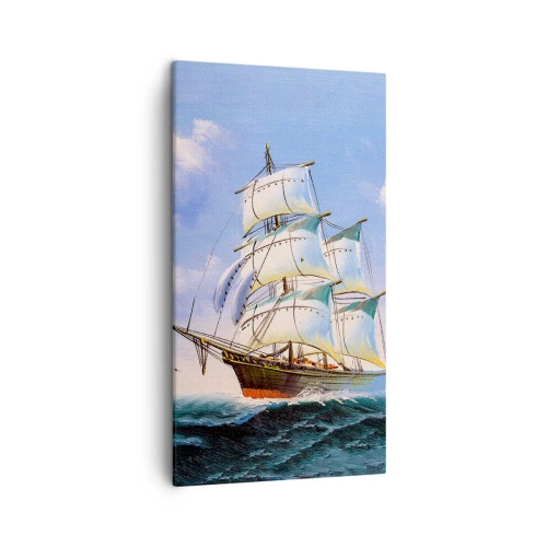 Obraz na plátne - Hrdo s vetrom - 45x80 cm