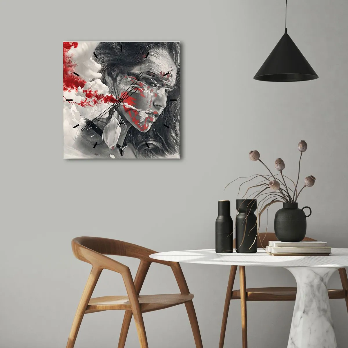 Nástenné hodiny - V škárach absurdity - 30x30 cm