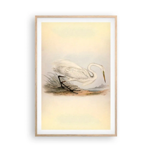 Plagát v ráme zo svetlého duba - Pani rákosín - 61x91 cm