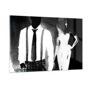 Obraz na skle - V štýle noir - 120x80 cm
