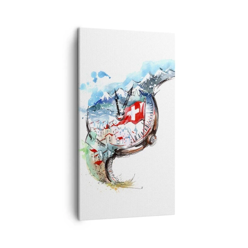 Obraz na plátne - Duch Švajčiarska - 45x80 cm