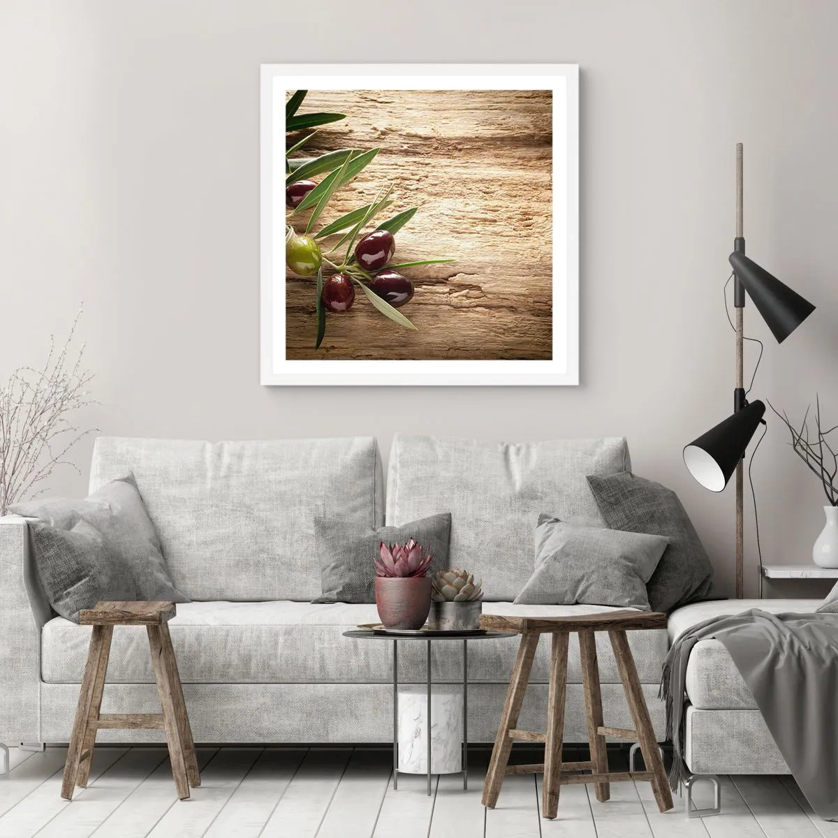 Plagát v bielom ráme - Priamo od prírody - 50x50 cm