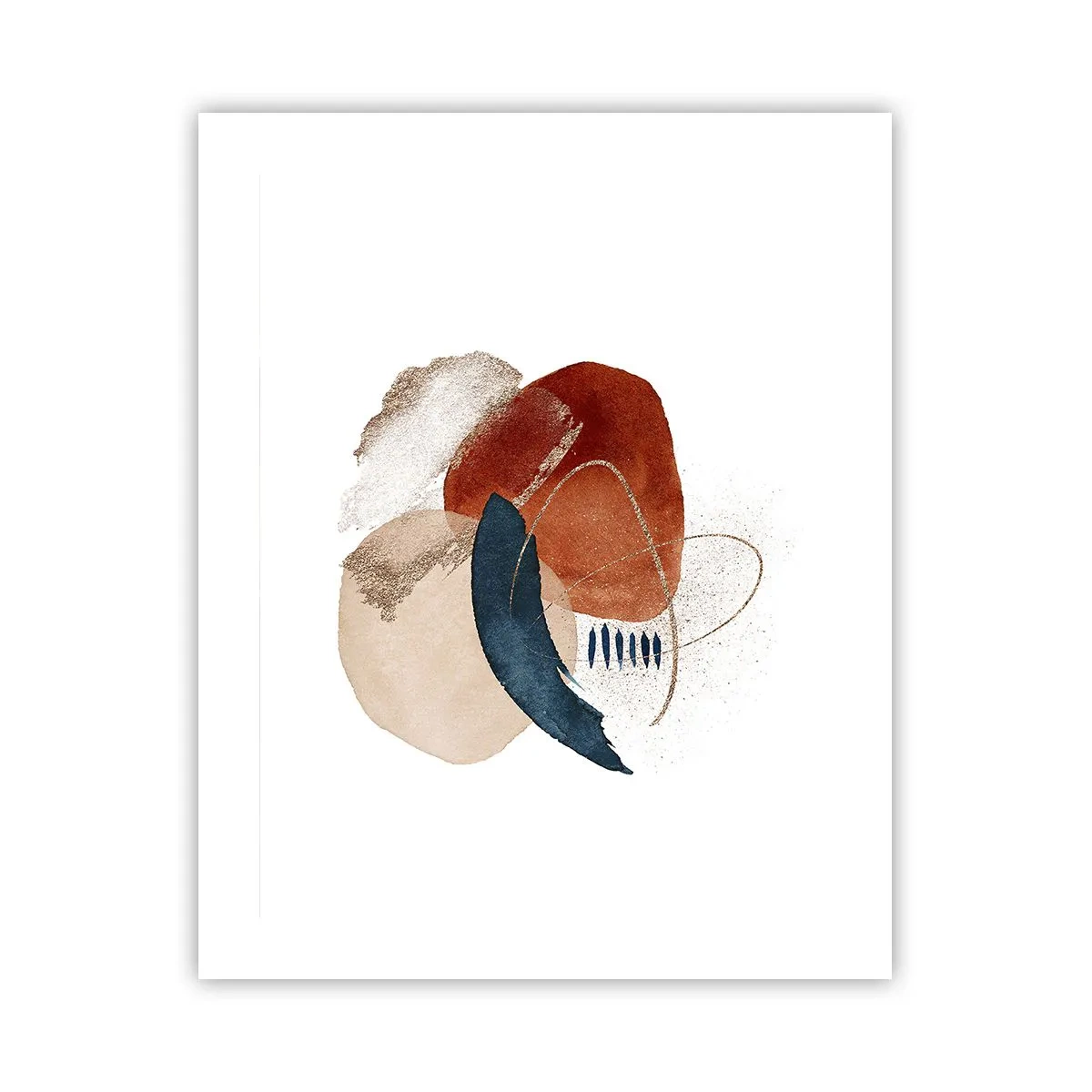 Plagát - Oválna kompozícia - 40x50 cm