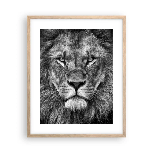 Plagát v ráme zo svetlého duba - V korunovačnom odeve - 40x50 cm