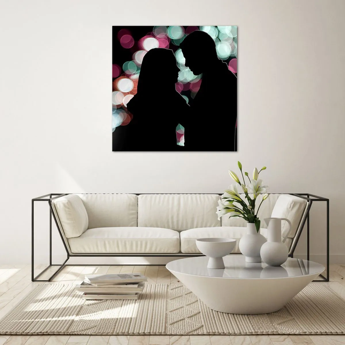 Obraz na skle - Áno! - 70x70 cm