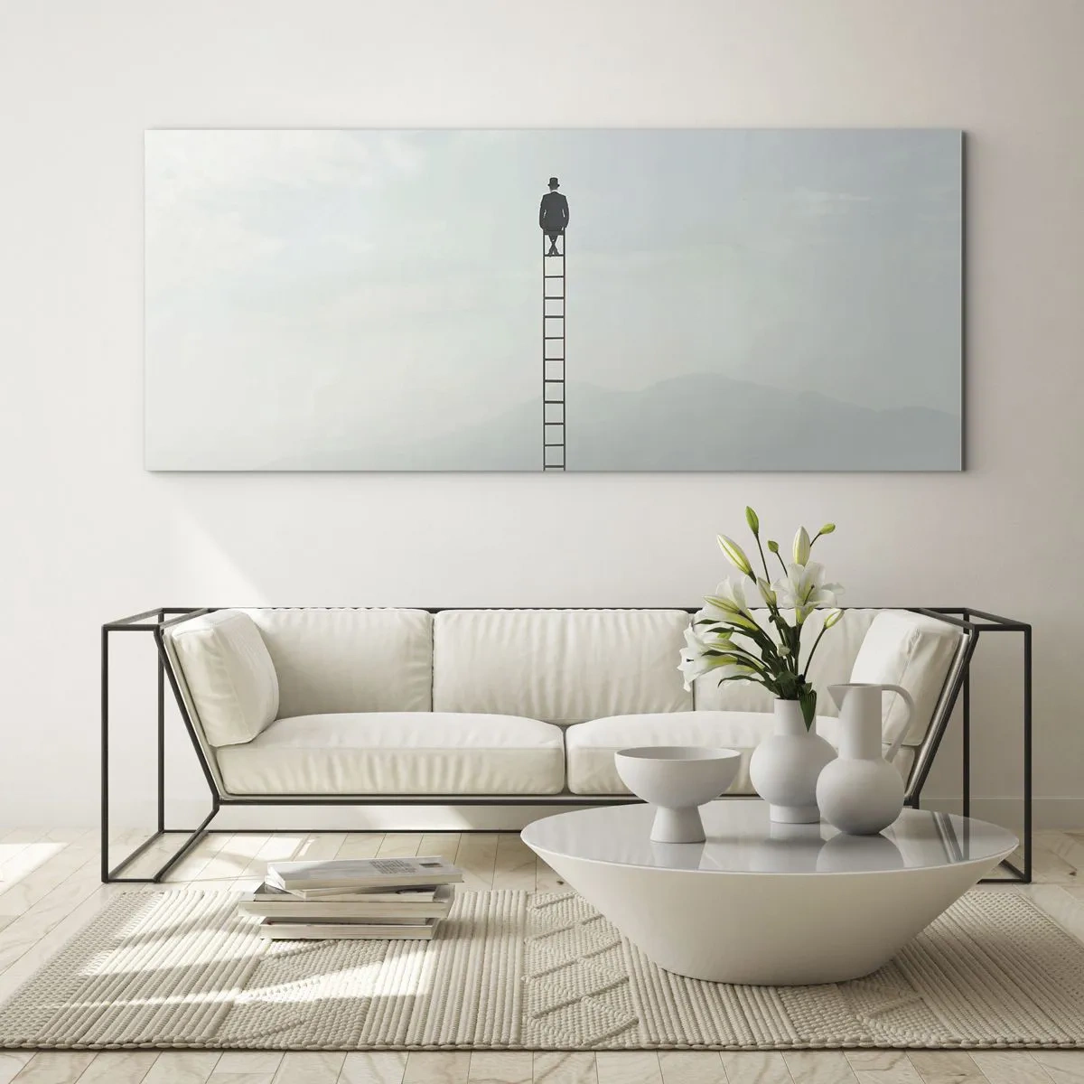 Obraz na skle - Povzniesť sa nad to - 100x40 cm