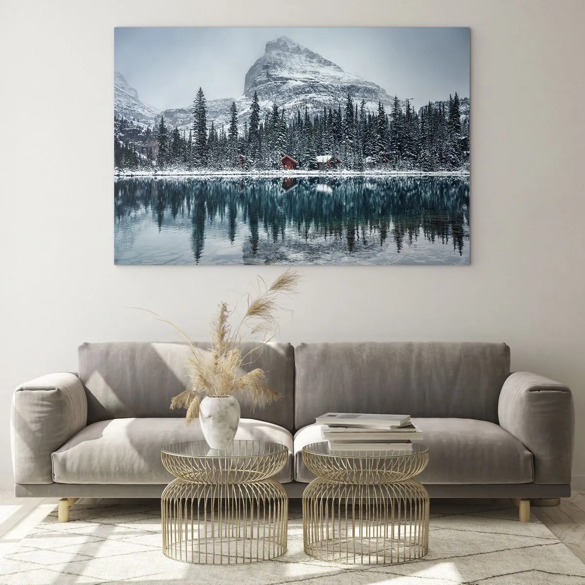 Obraz na skle - Kanadské útočisko - 120x80 cm