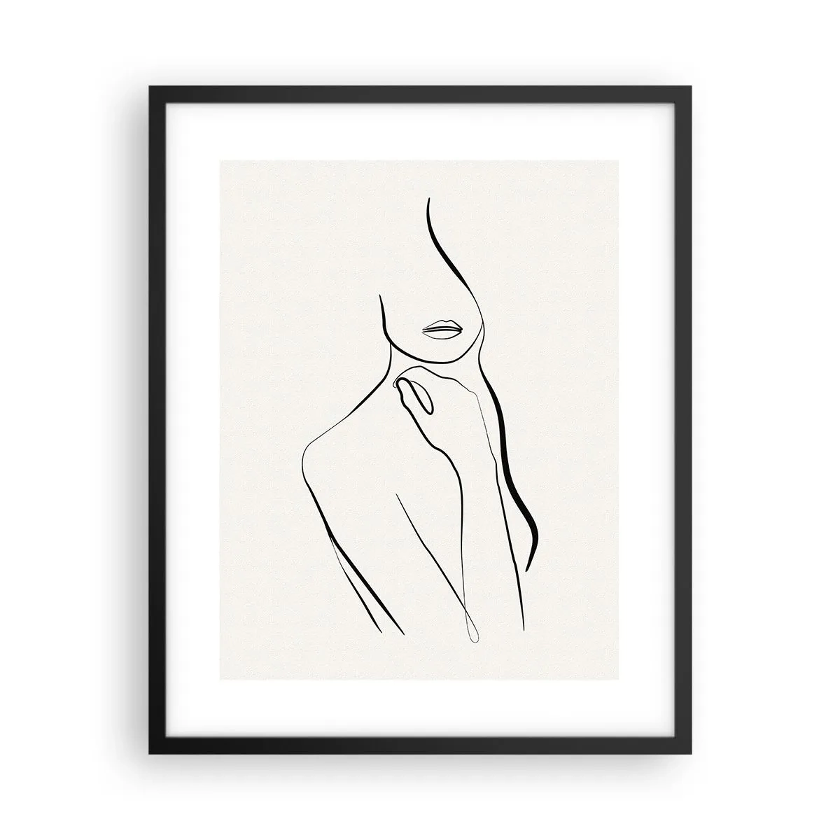 Plagát v čiernom ráme - Vlna melanchólie - 40x50 cm