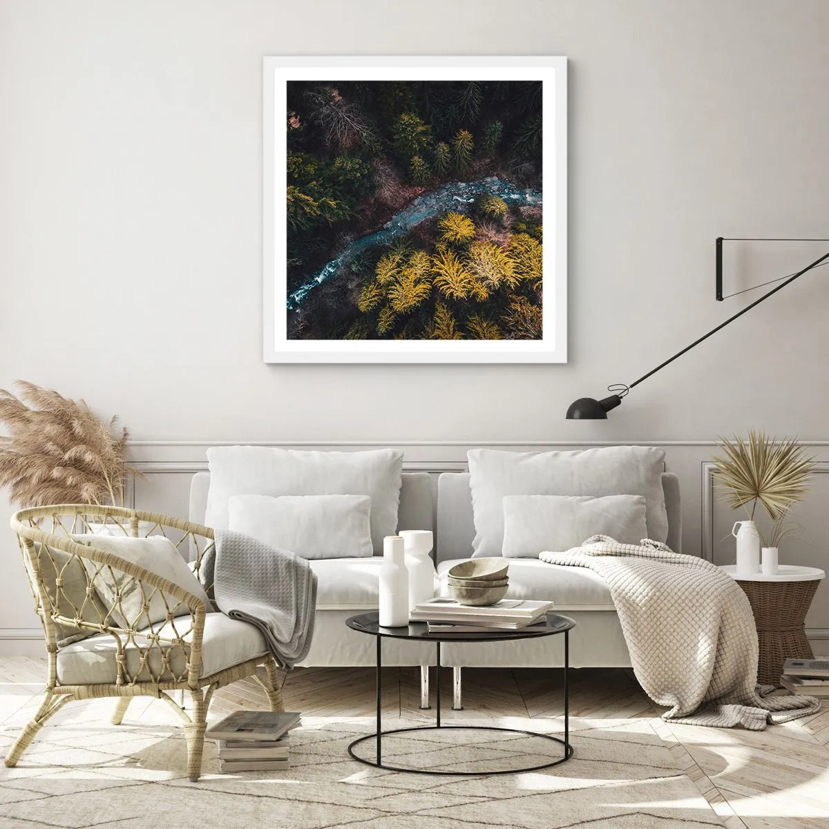 Plagát v bielom ráme - Rýchlo, stále rýchlejšie - 60x60 cm