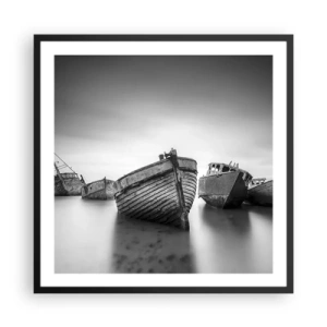 Plagát v čiernom ráme - Už iba spomienky... - 60x60 cm