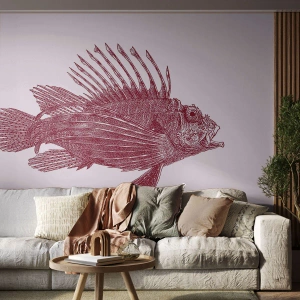 Fototapeta Premium Sand - Obyvateľka exotických vôd - Ryby, perutýn, Tropické - 200x140 cm