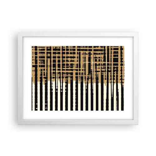 Plagát v bielom ráme - Architektonická abstrakcia - 40x30 cm