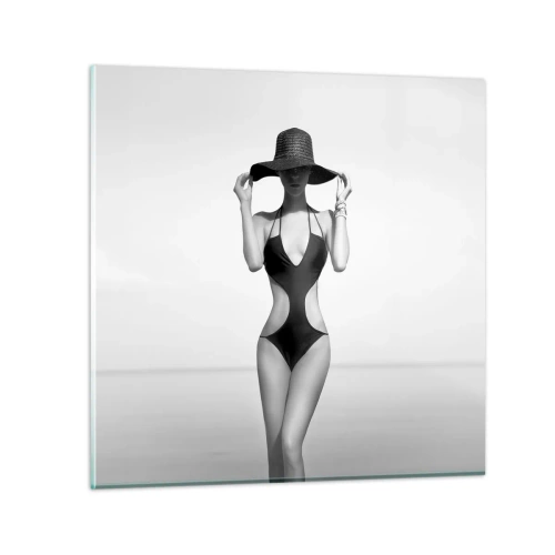 Obraz na skle - Volám sa: Elegancia - 30x30 cm
