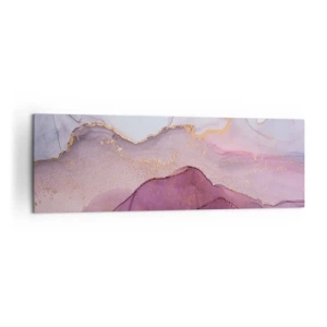 Obraz na plátne - Fialové a ľalové vlny - 160x50 cm