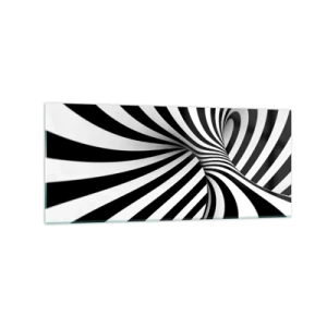 Obraz na skle - Kompozícia: tancujúci priestor - 120x50 cm