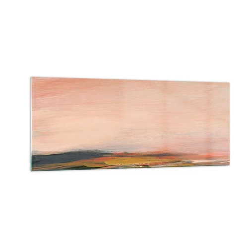 Obraz na skle - V ružových tónoch - 100x40 cm