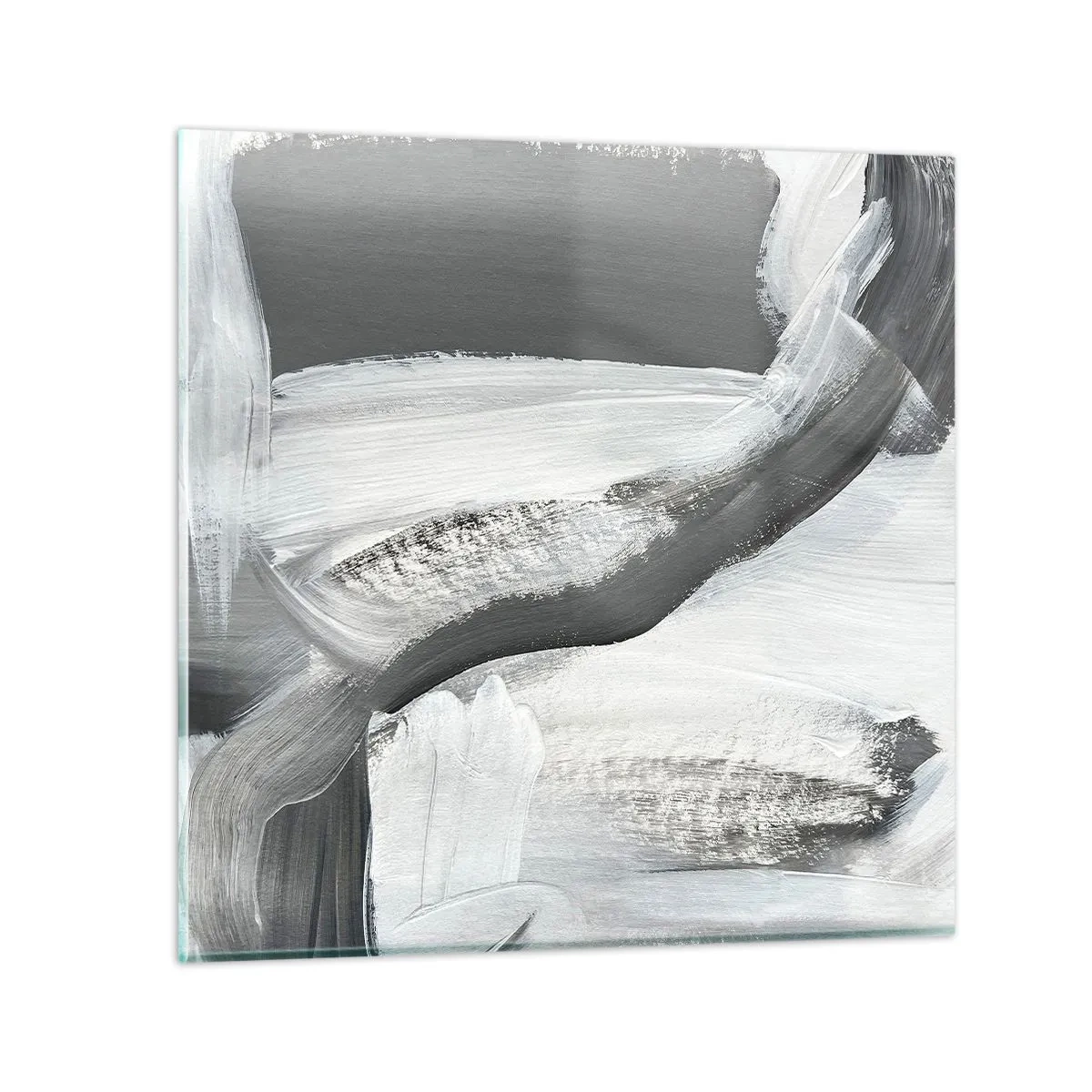 Obraz na skle - Pevným pohybom - 40x40 cm