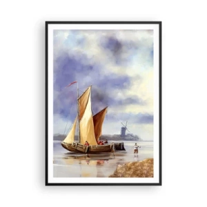 Plagát v čiernom ráme - Návrat námorníkov - 70x100 cm