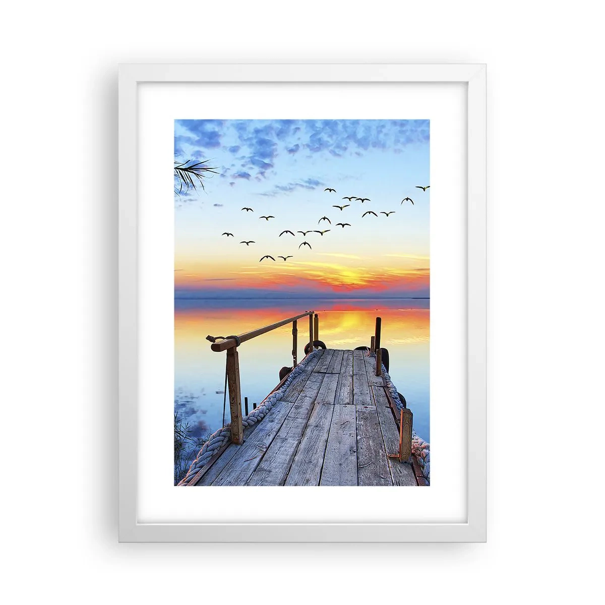 Plagát v bielom ráme - Je čas isť späť… - 30x40 cm