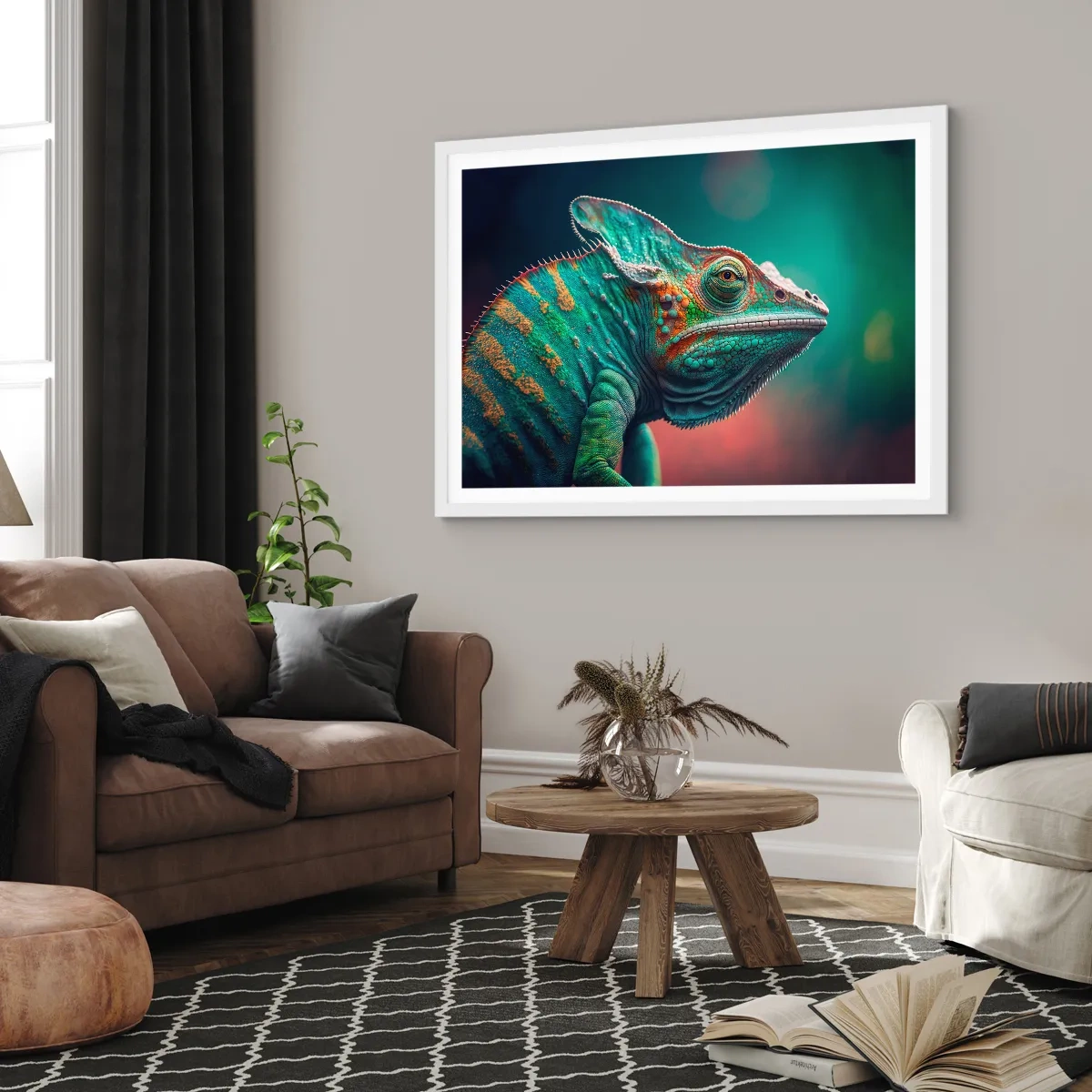 Plagát v bielom ráme - Vidíš ma? To nie je dobre… - 91x61 cm