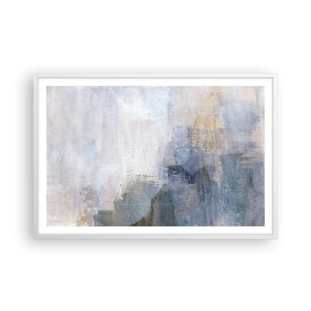 Plagát v bielom ráme - Tóny a akordy farieb - 91x61 cm