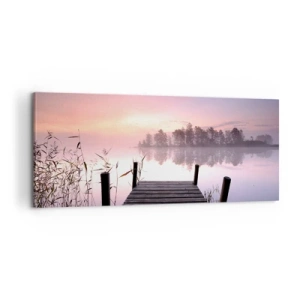 Obraz na plátne - Z ľaliovej hmly… - 100x40 cm