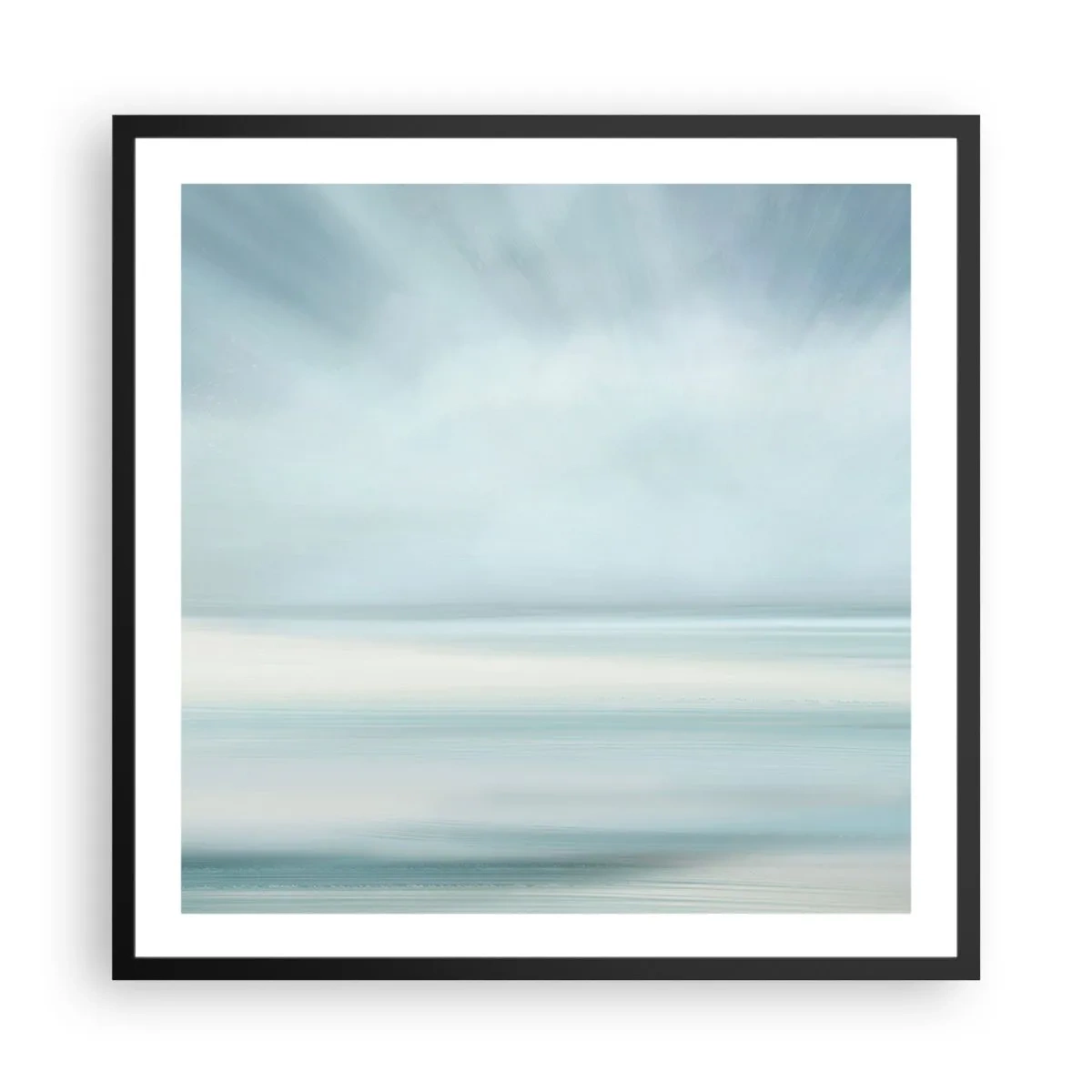 Plagát v čiernom ráme - Kľud až kam oko siaha - 60x60 cm