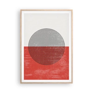 Plagát v ráme zo svetlého duba - Presný zásah - 70x100 cm