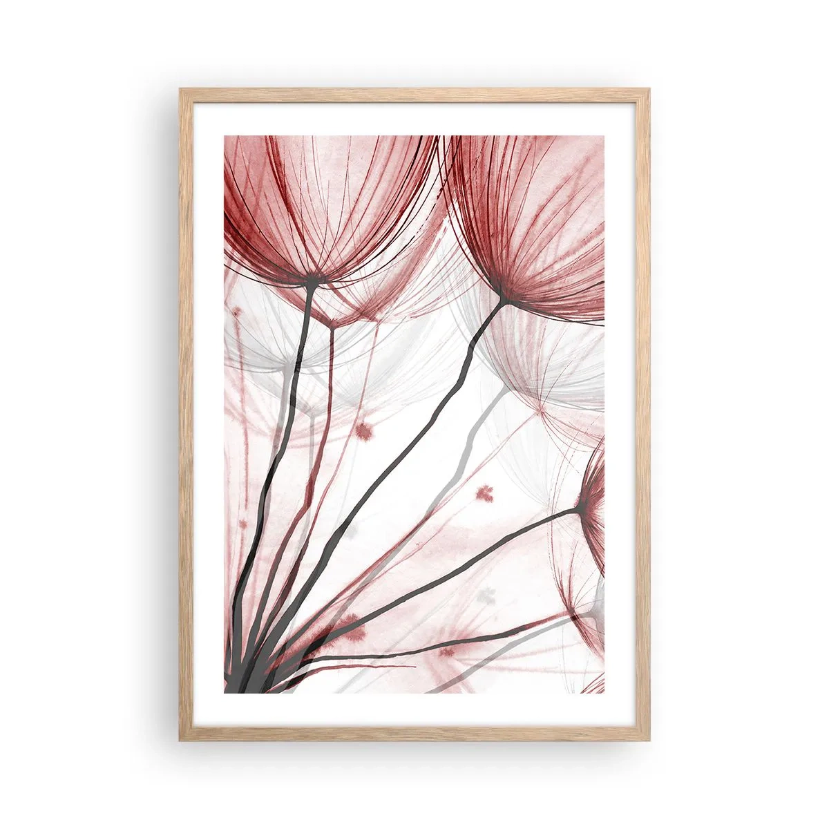 Plagát v ráme zo svetlého duba - Pred odletom - 50x70 cm
