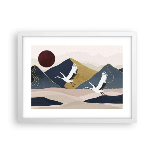 Plagát v bielom ráme - Opäť ubehol ďalší deň - 40x30 cm