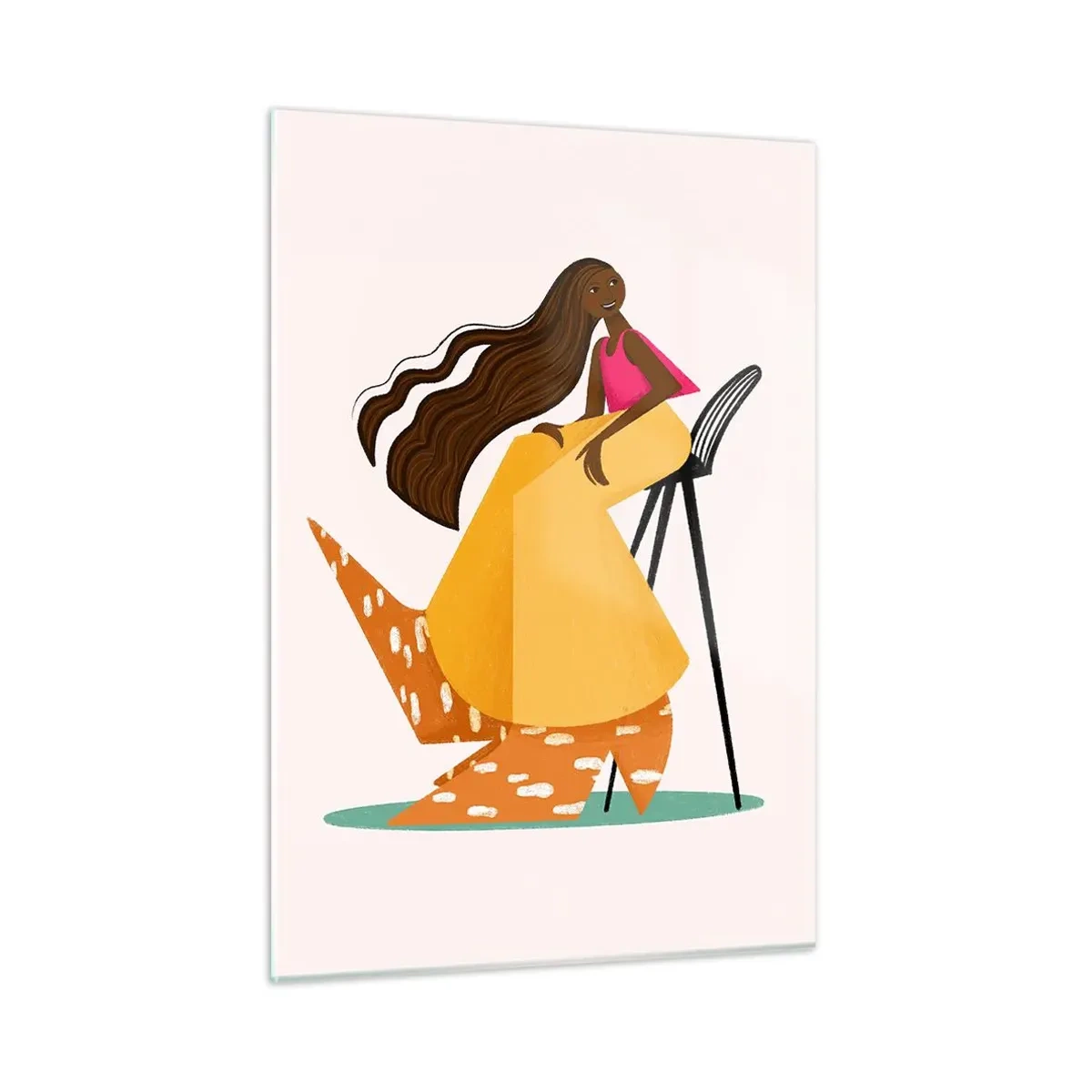 Obraz na skle - Móda je tiež zábava - 50x70 cm