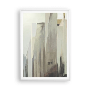 Plagát v bielom ráme - Sen o meste - 70x100 cm