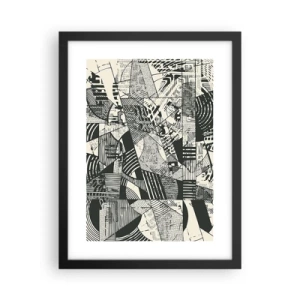 Plagát v čiernom ráme - Dynamika súčasnosti - 30x40 cm