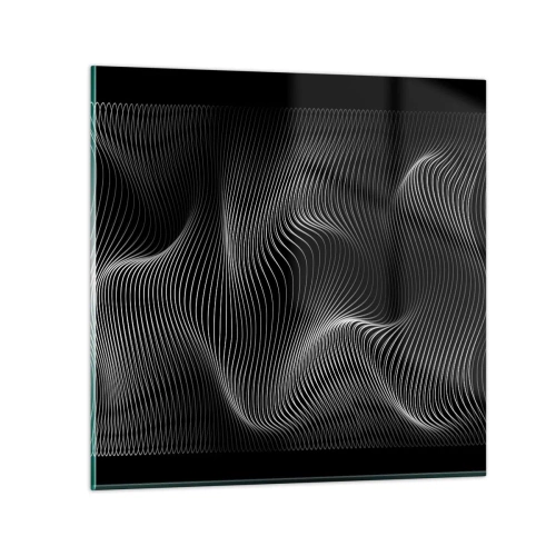 Obraz na skle - Tanec svetla v priestore - 60x60 cm