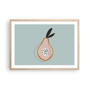 Plagát v ráme zo svetlého duba - Prenikanie do podstaty vecí - 70x50 cm