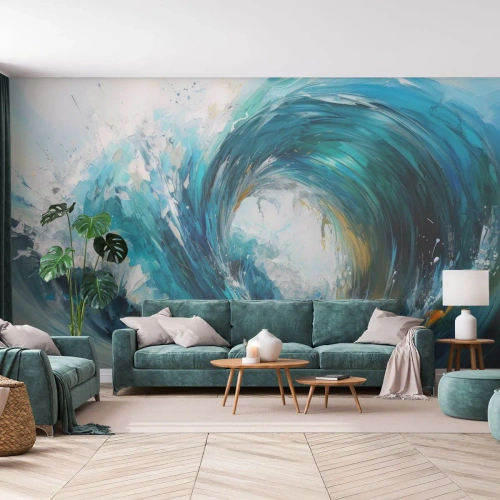 Fototapeta Premium Sand - Morský portál - oceán, Mávať, Kus - 400x280 cm