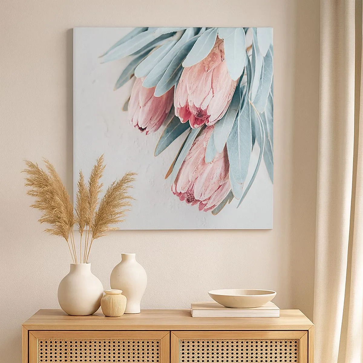 Obraz na plátne - Zahanbené svojou vlastnou krásou - 30x30 cm