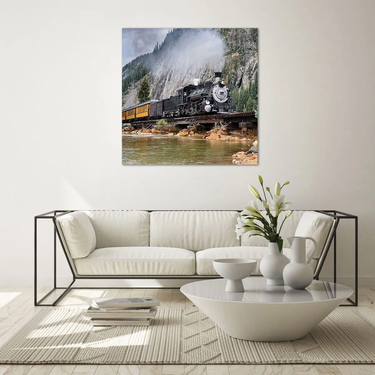 Obraz na skle - A kam to? Kam? - 60x60 cm