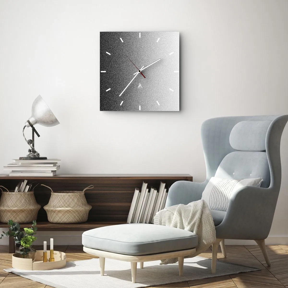Nástenné hodiny - Smerom ku svetlu - 40x40 cm